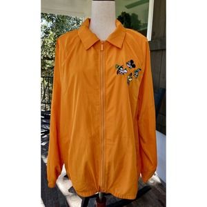 Disney Character Orange Windbreaker Jacket Men or Women's Size Large